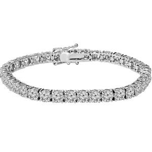 Men’s White Gold Diamond Tennis Bracelet